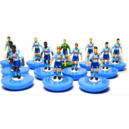 Subbuteo Andrew Table Soccer Coventry City 1987 FA Cup Winners on Classic Hasbro Bases